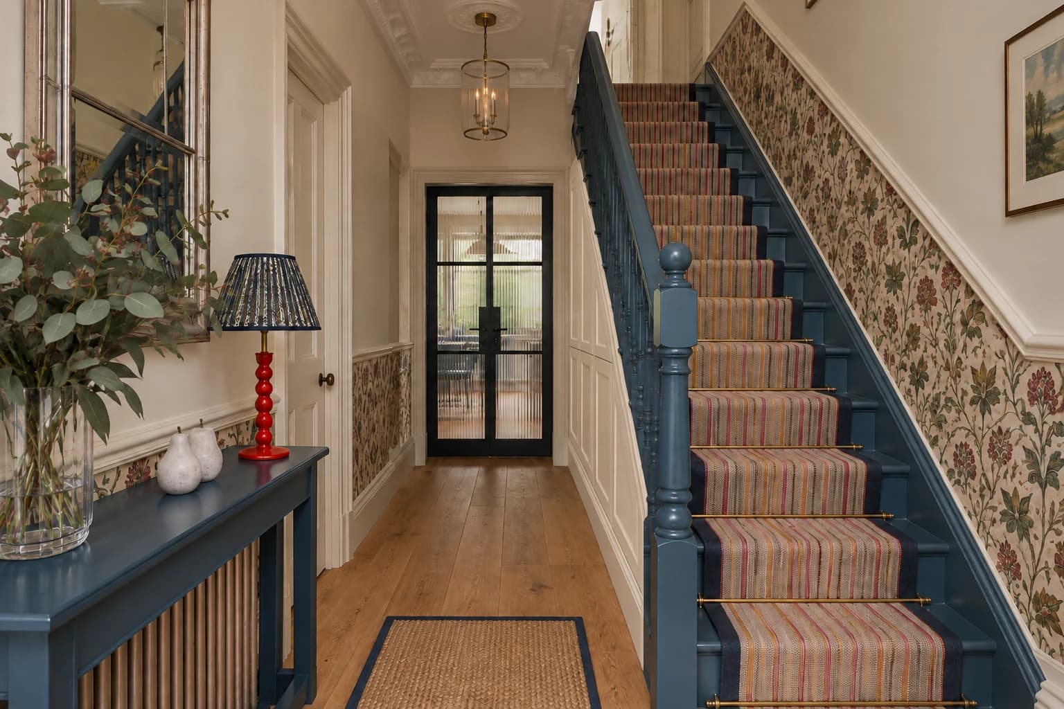 Family residence in Epsom Downs: The ground-floor entrance hall.