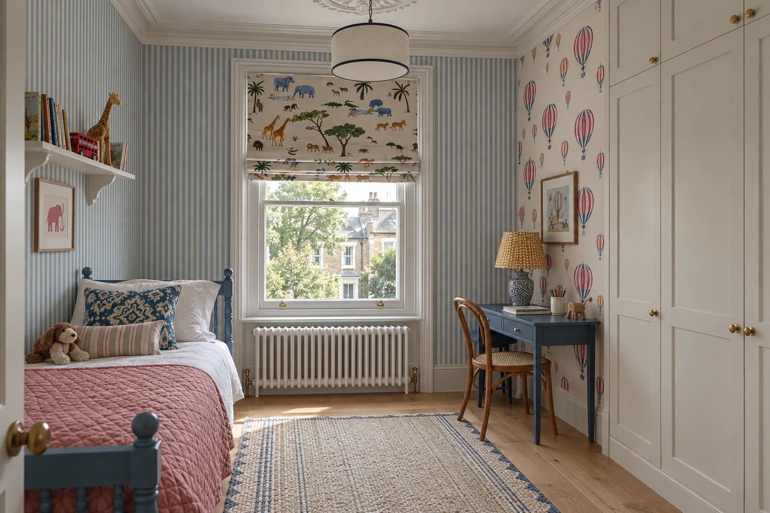 Family residence in Epsom Downs: A child's bedroom interior.