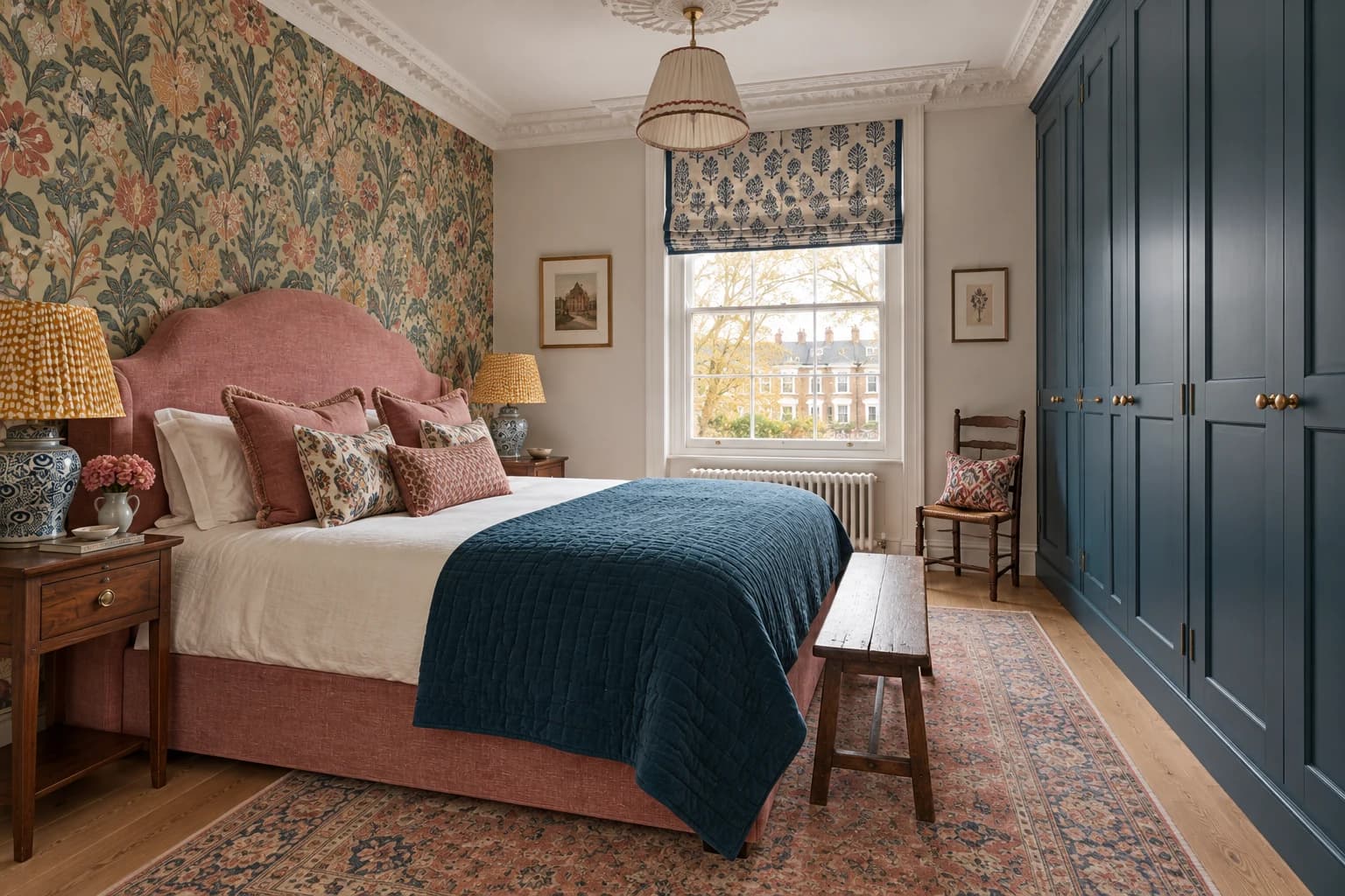 Family residence in Epsom Downs: The main bedroom interior.