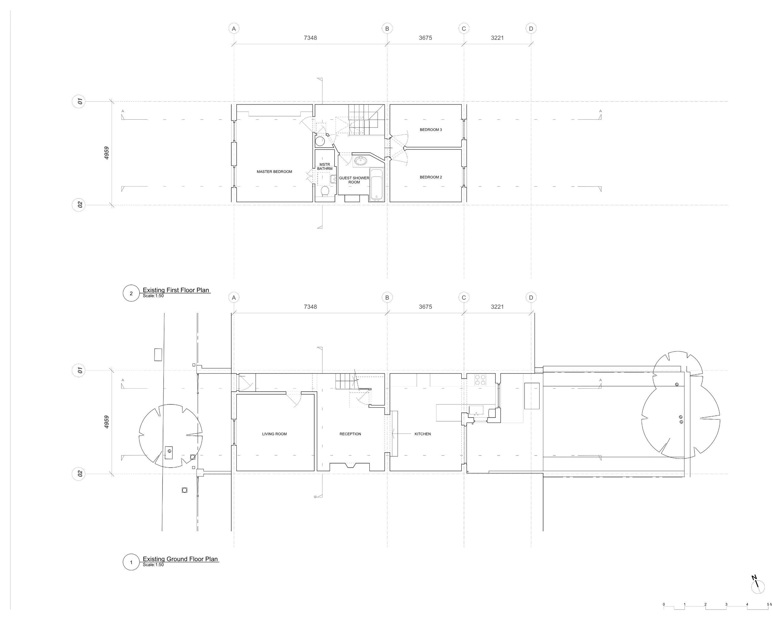 Faroe Road: Existing floor plans