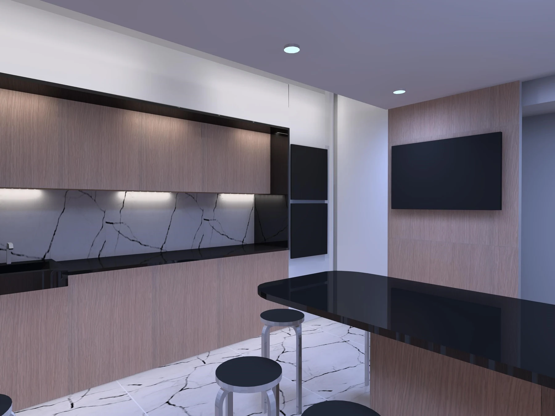 Hatton Garden: Kitchen design visualisation