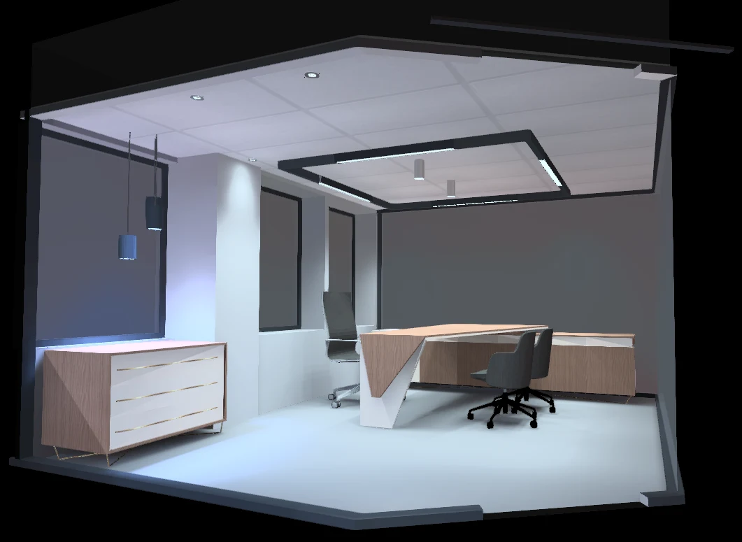 Hatton Garden: Executive-office lighting study