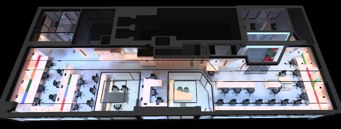 Hatton Garden: Whole-office lighting model