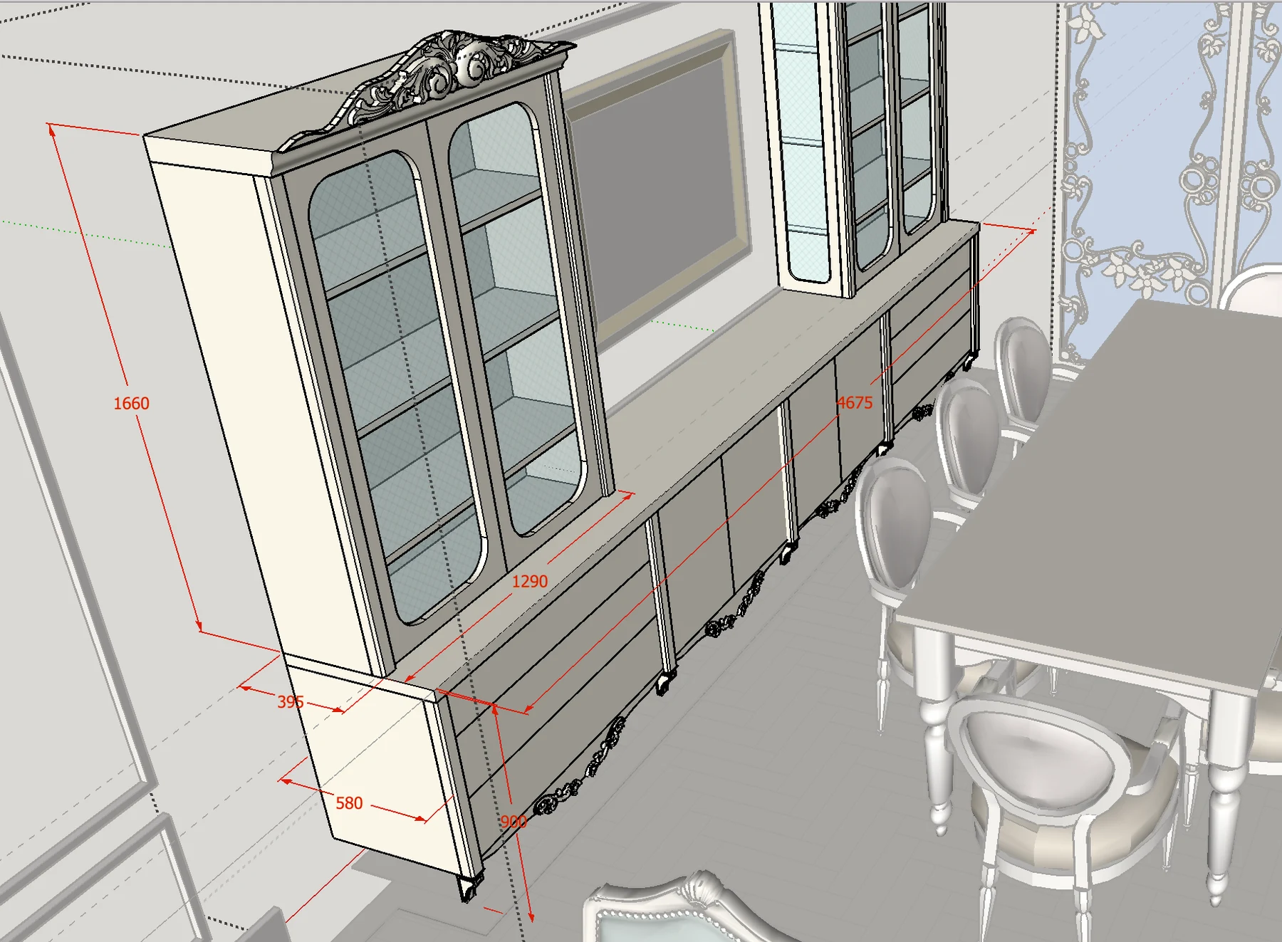 Queen Elizabeth: Bespoke joinery design model