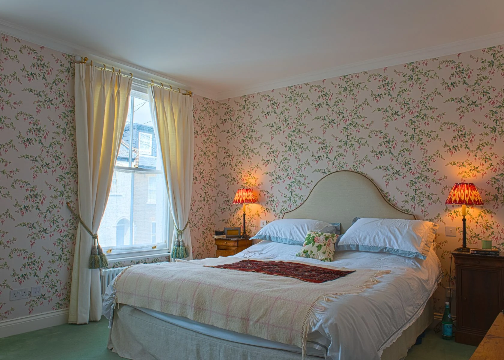 Faroe Road: The completed bedroom with fitted storage.